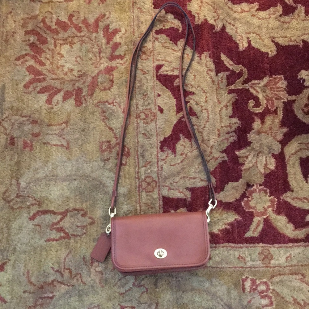Coach leather crossbody bag Penny Vintage